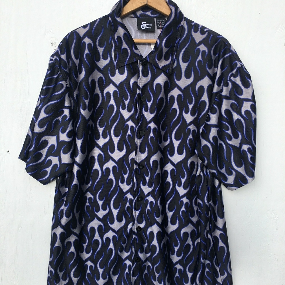 Flamin hot throwover dad shirt